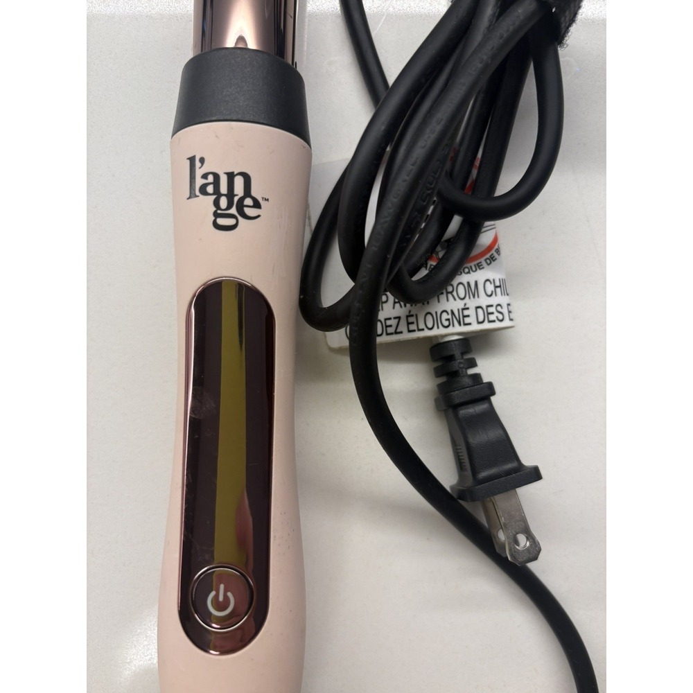 L'ange Lustré Titanium Curling Wand, Blush Pink & Rose Gold